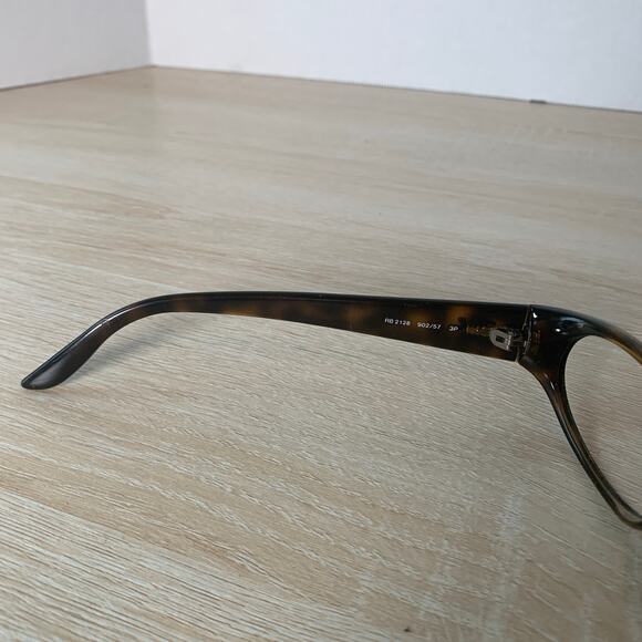 Ray-Ban RB2128 902/57 Wrap Oval Tortoise Shell Frames Only Made in Italy - Picture 4 of 8